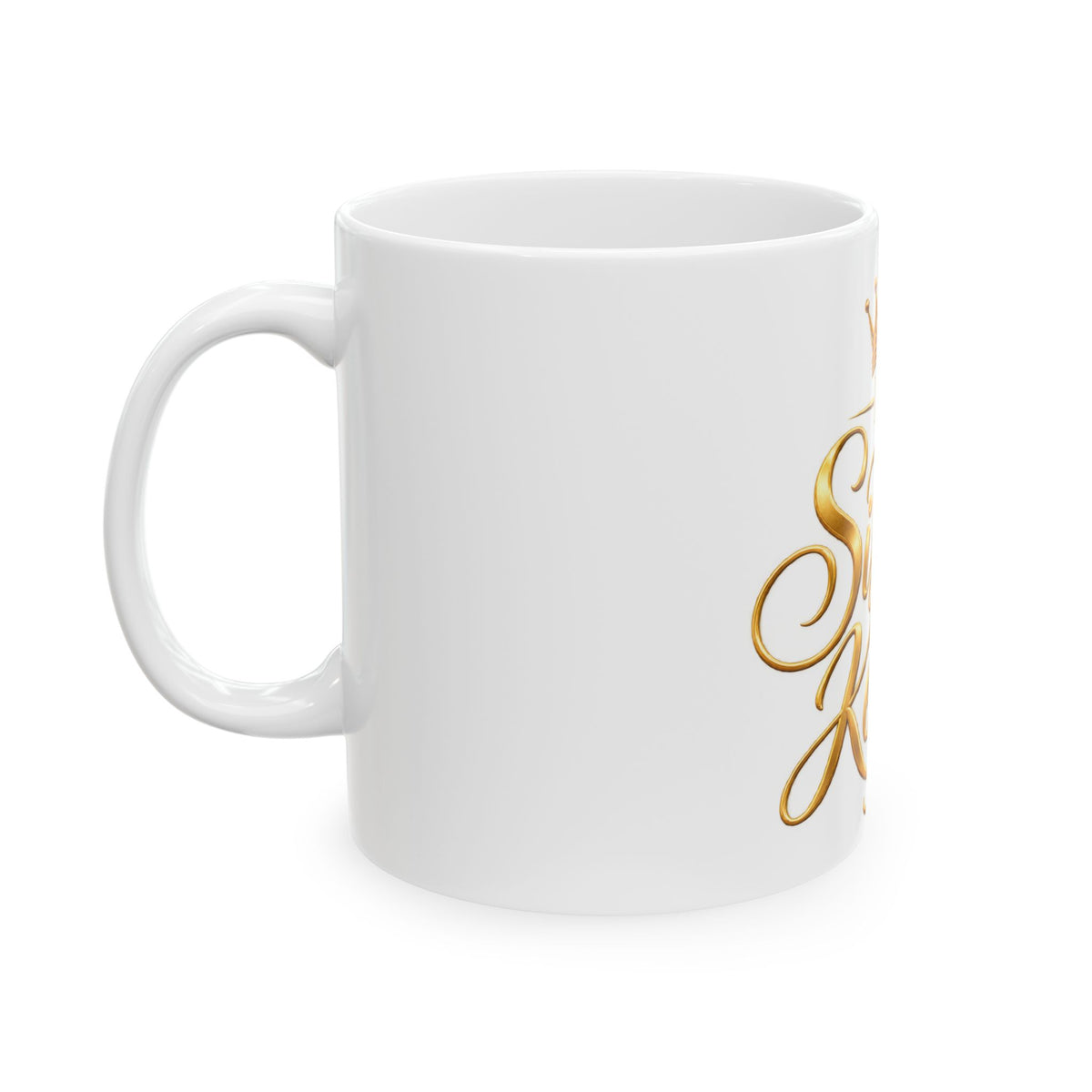 My Sister's Keeper Gold Script Ceramic Mug — Gift for Sisters, Sibling Appreciation (11oz/15oz)