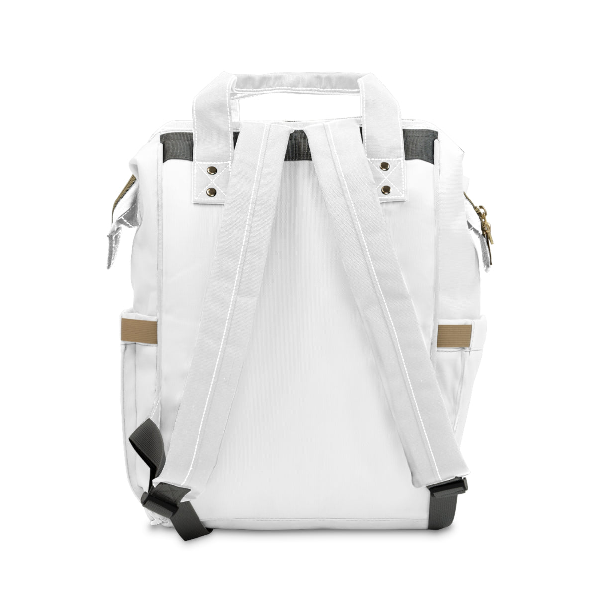 Diaper Backpack — Luxury Gold "My Sister's Keeper" Monogram