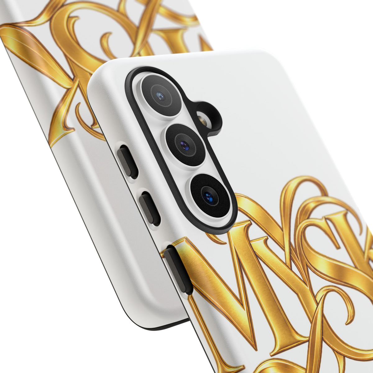Gold Script Phone Case — 'MYSK' Elegant Monogram Tough Case