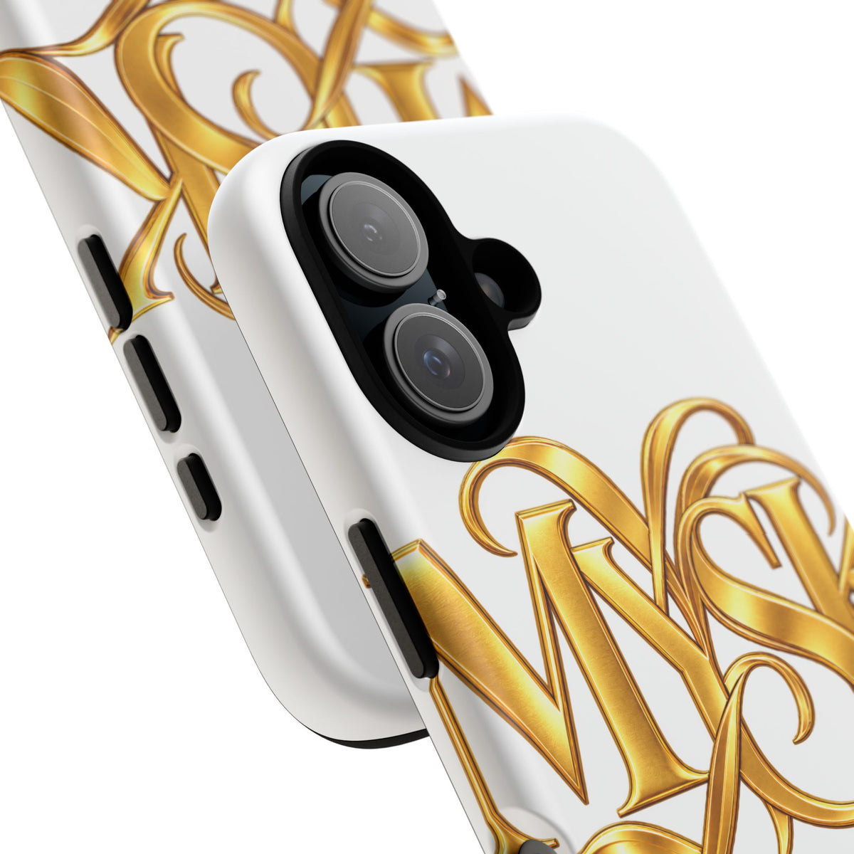 Gold Script Phone Case — 'MYSK' Elegant Monogram Tough Case