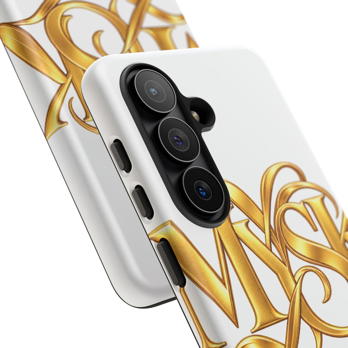 Gold Script Phone Case — 'MYSK' Elegant Monogram Tough Case