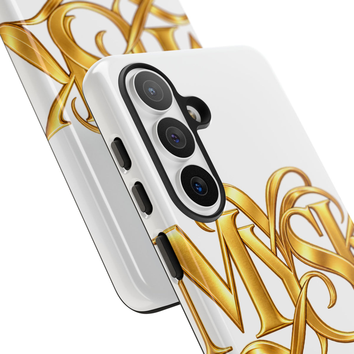Gold Script Phone Case — 'MYSK' Elegant Monogram Tough Case