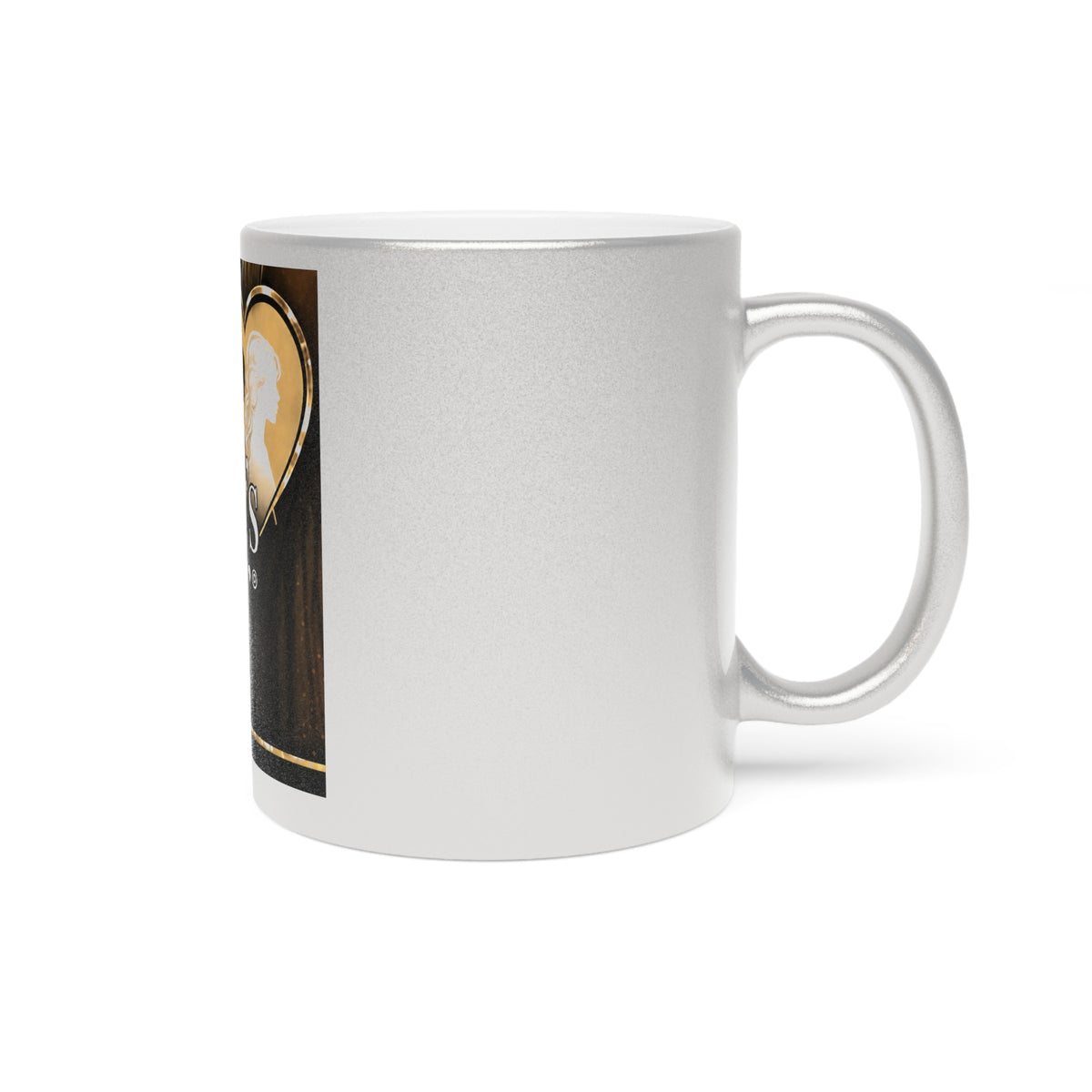 My Sister's Keeper Metallic Mug — Silver/Gold Crowned Sisterhood Coffee Cup