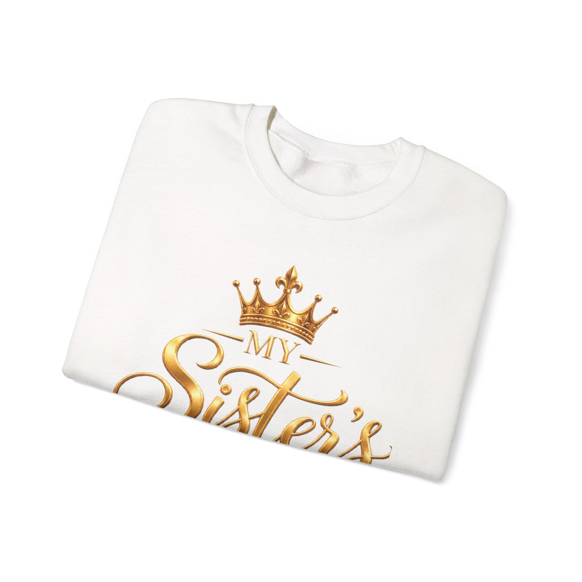 My Sister’s Keeper Gold Script Crewneck